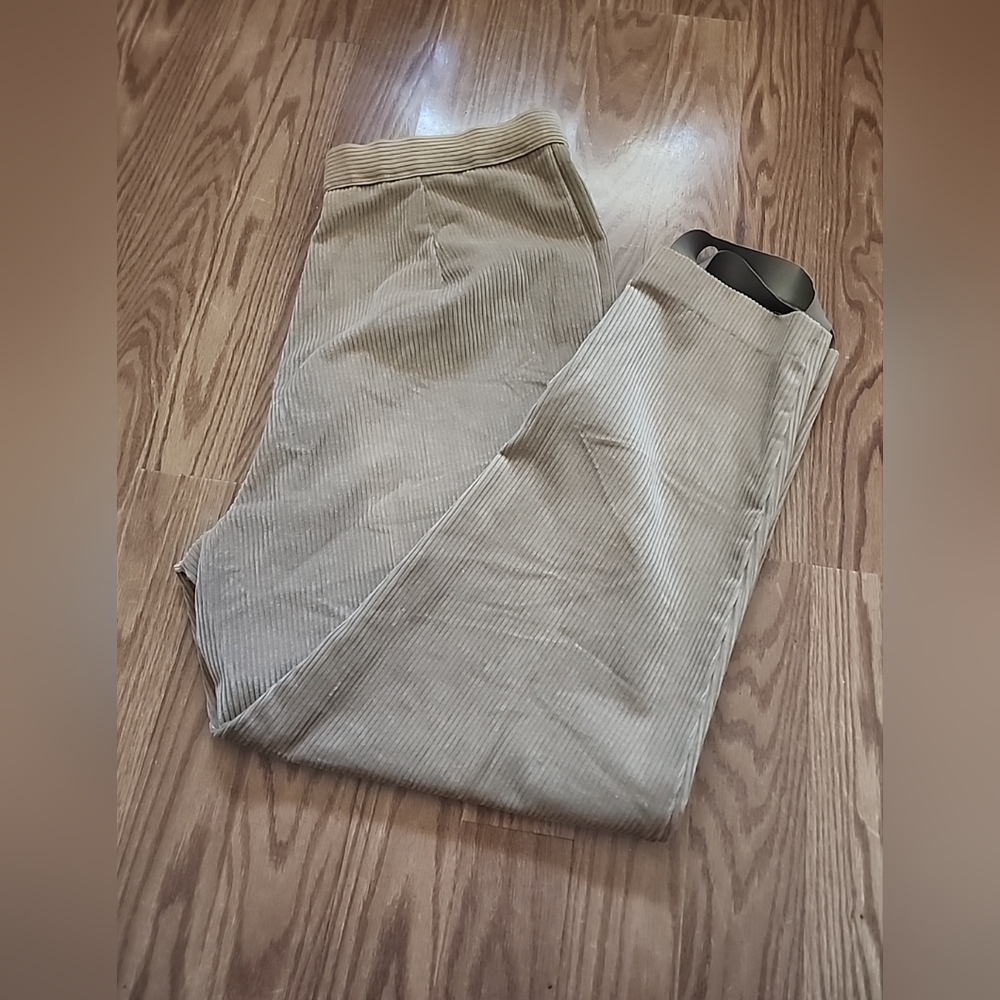 St.Micheal Mark And Spencer Tan Corduroy Pants Made In United Kingdom Size‎ 18